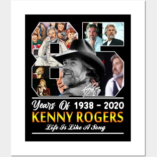 Kenny Rogers // 85 Years Of // Life Is Like A Song //- Posters and Art